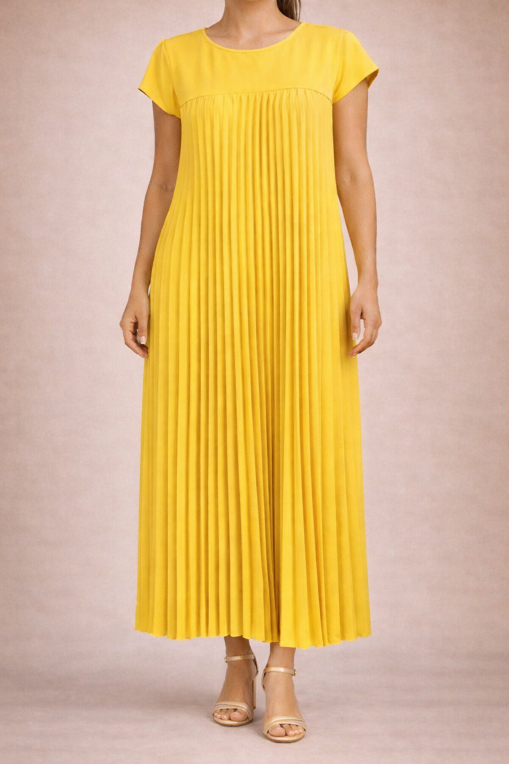 Women's Fluid Pleated Maxi Dress Klara