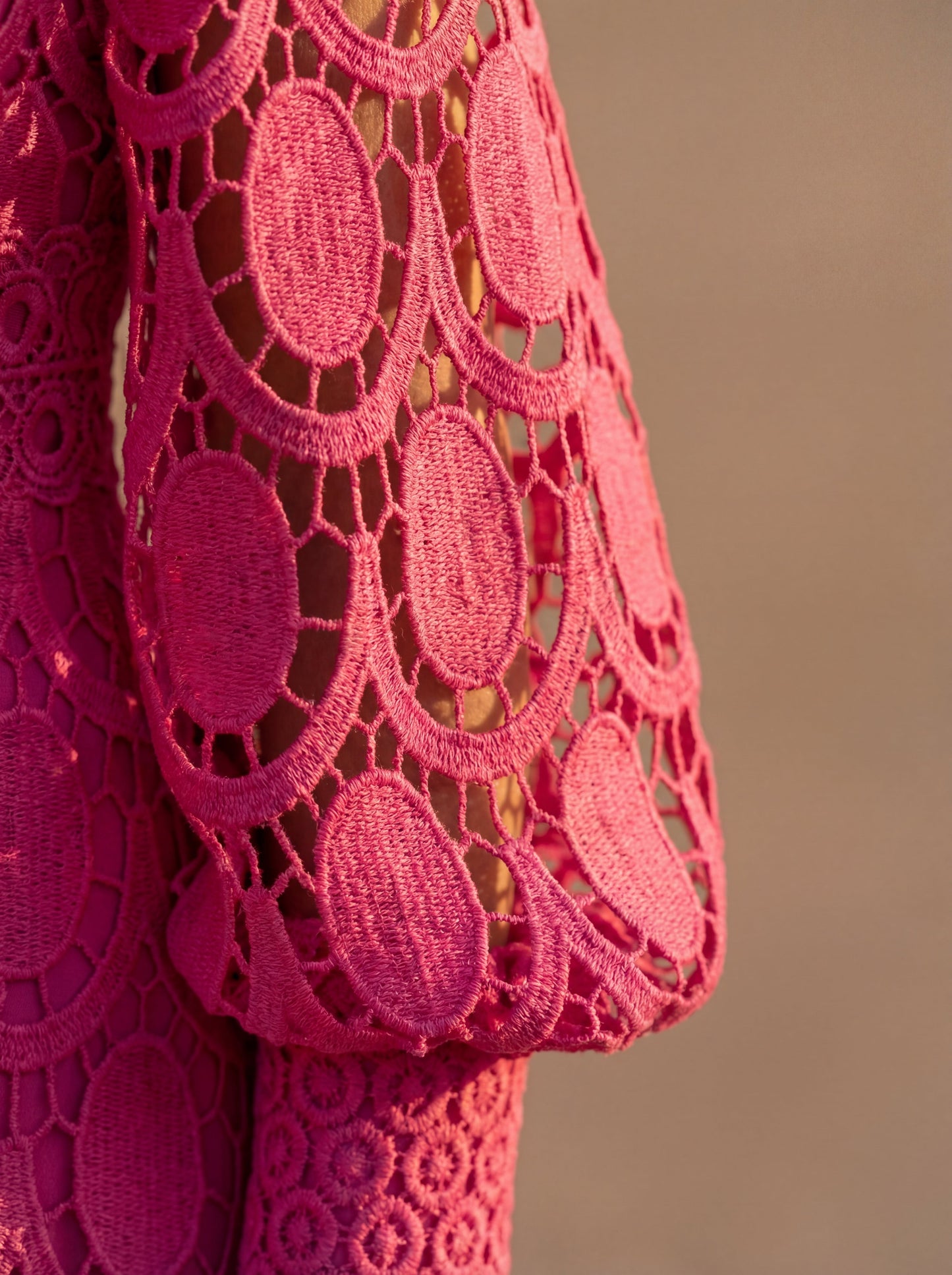 Women's Lace Detail Silk Formal Dress Klara