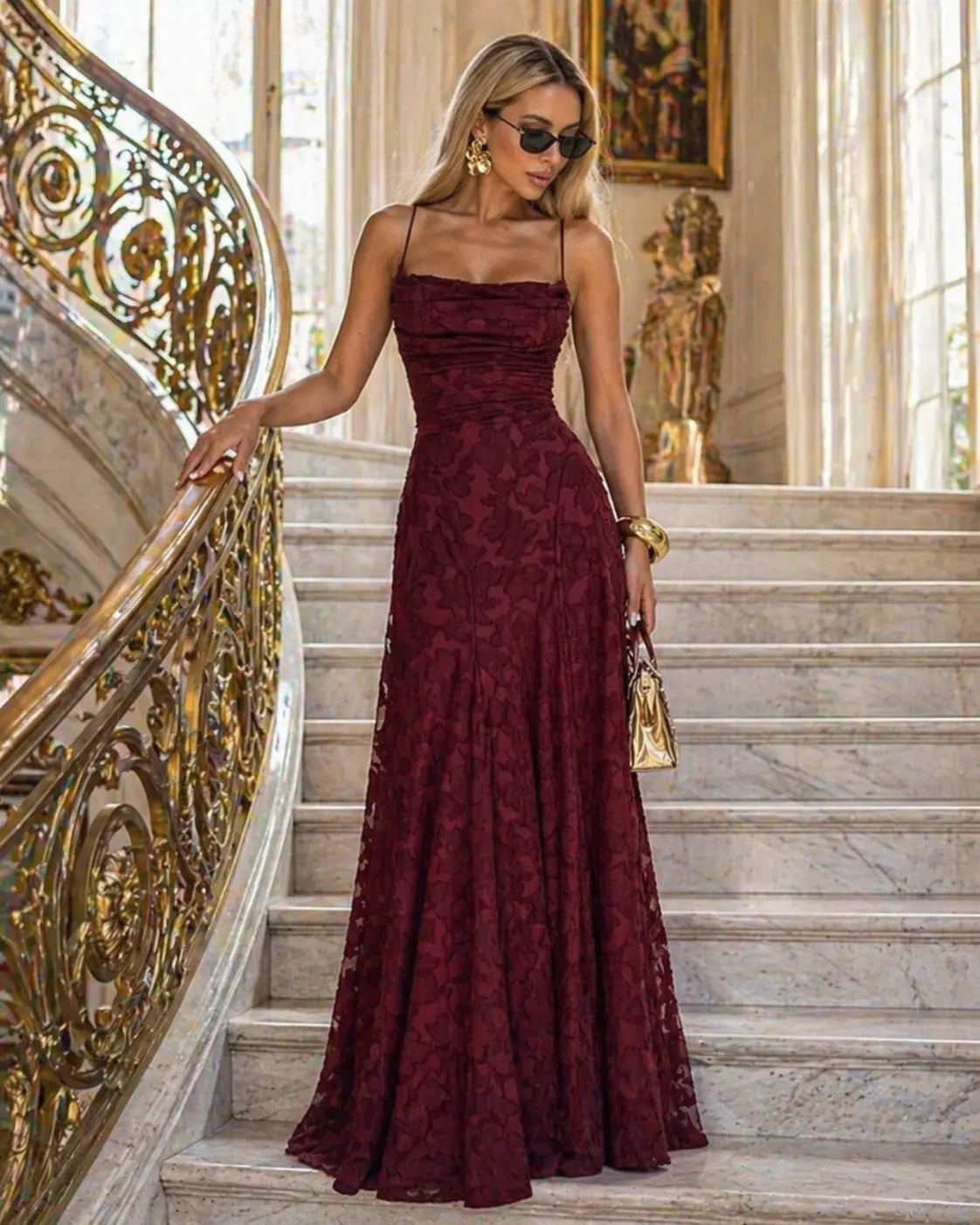 Women's Lace Formal Maxi Dress Klara