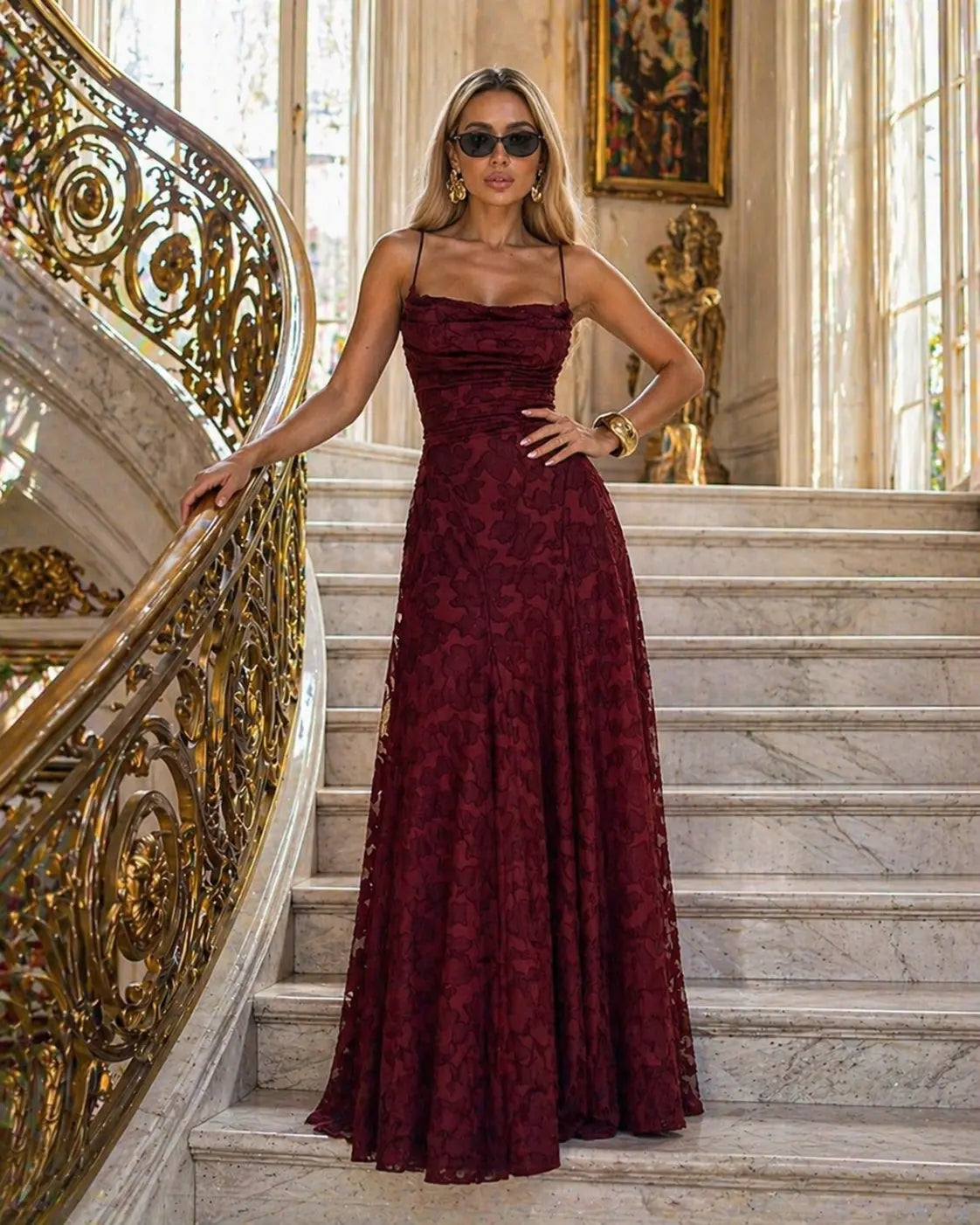 Women's Lace Formal Maxi Dress Klara
