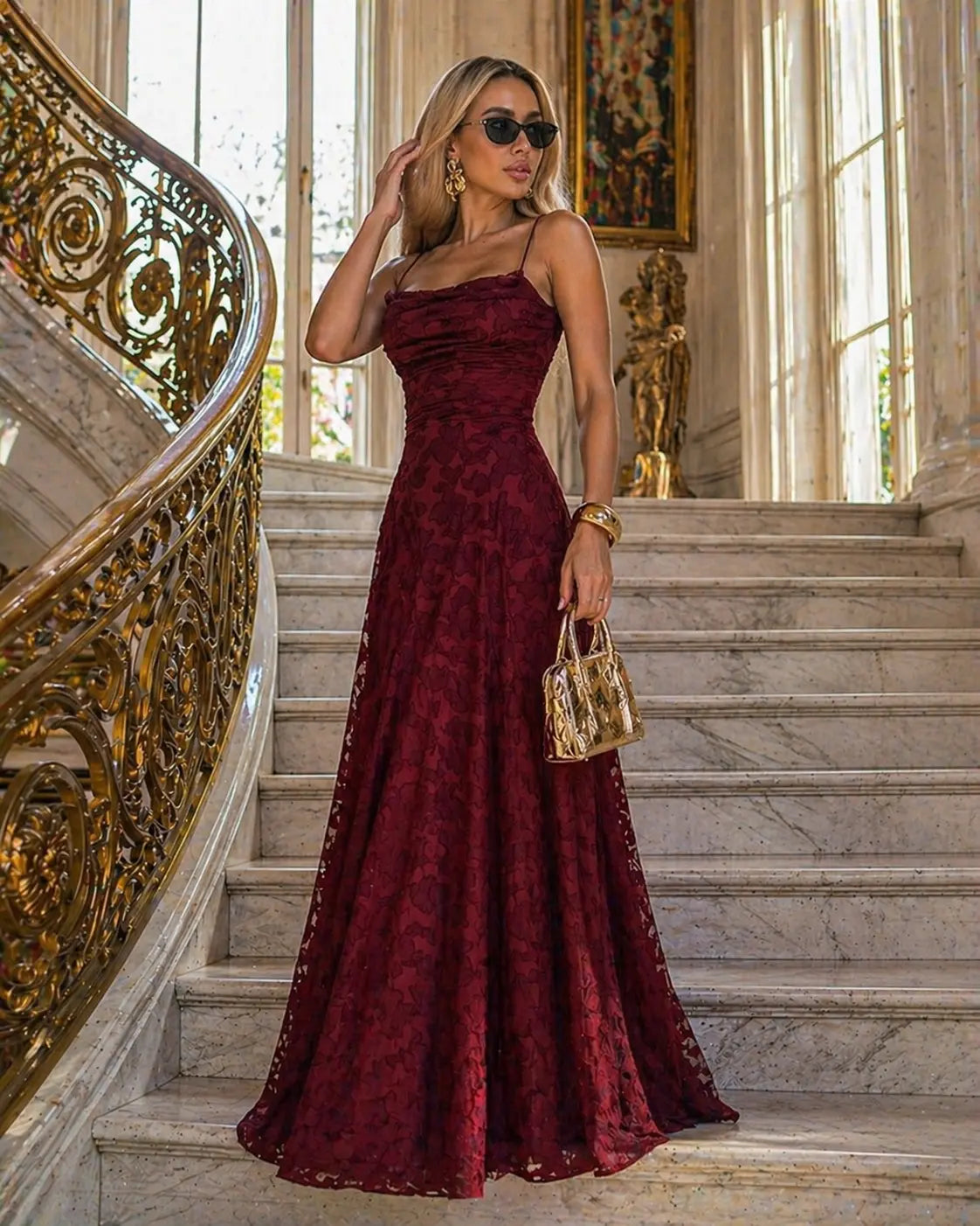 Women's Lace Formal Maxi Dress Klara