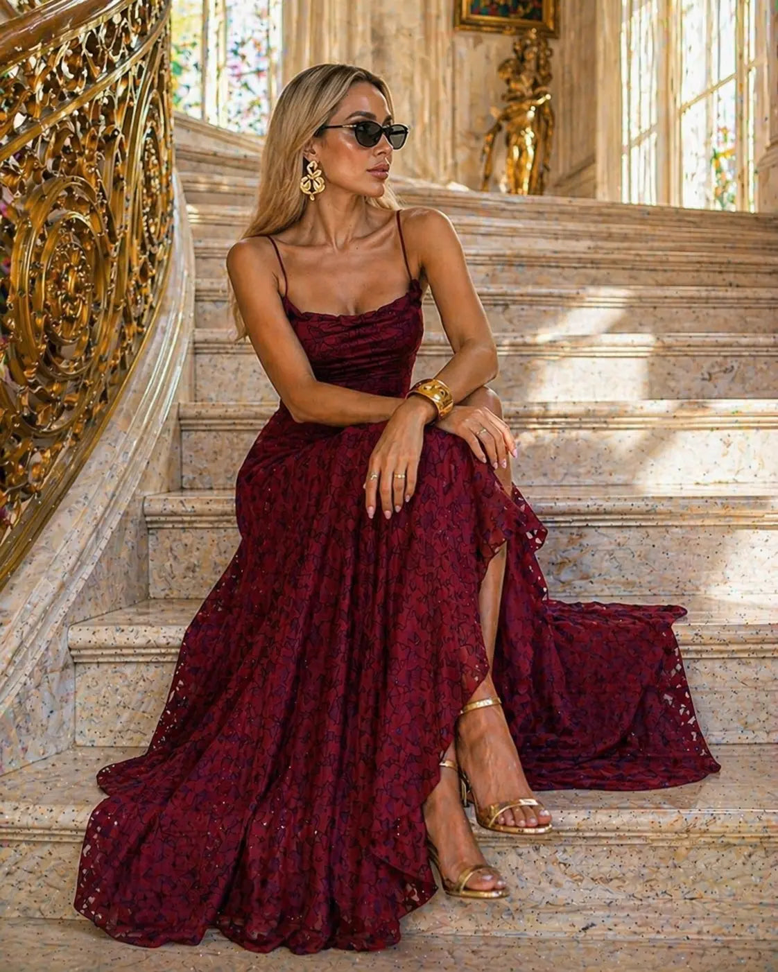 Women's Lace Formal Maxi Dress Klara