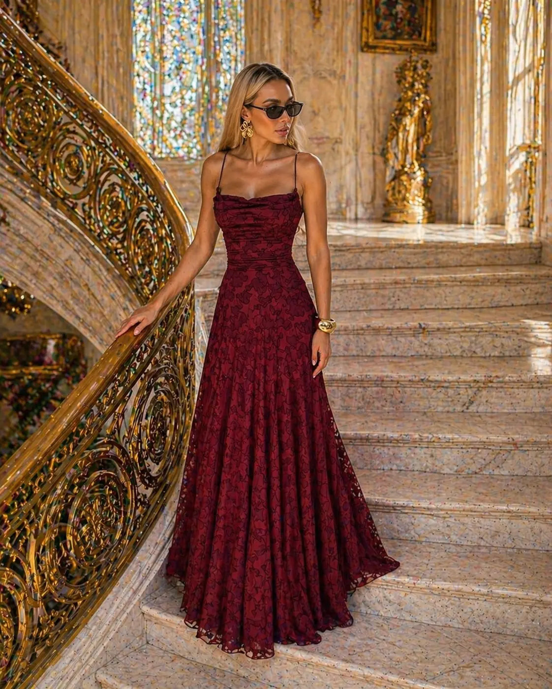 Women's Lace Formal Maxi Dress Klara