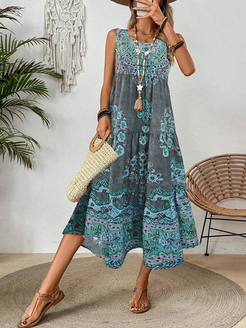 Women's Lightweight Cotton Casual Summer Dress Klara