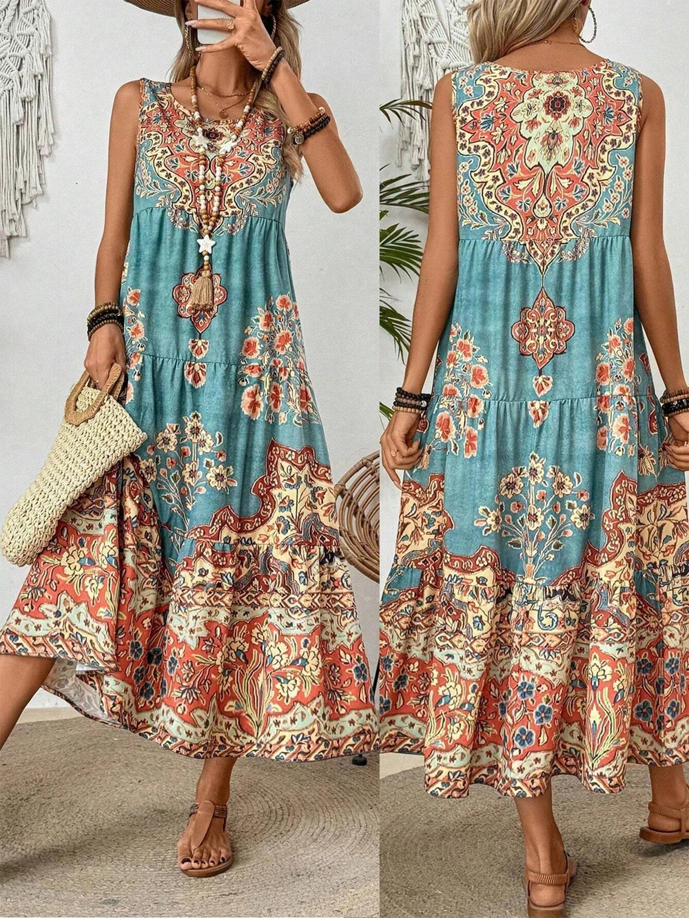 Women's Lightweight Cotton Casual Summer Dress Klara