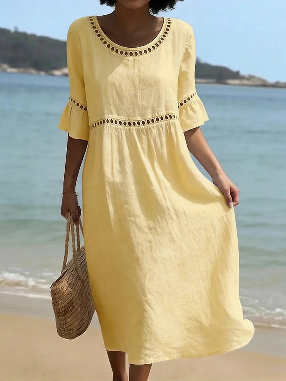 Women's Lightweight Cotton Maxi Dress Klara