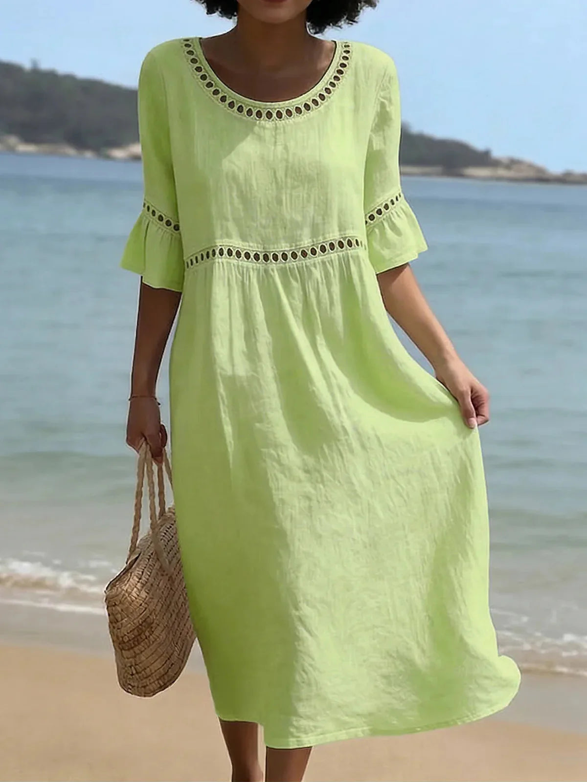 Women's Lightweight Cotton Maxi Dress Klara