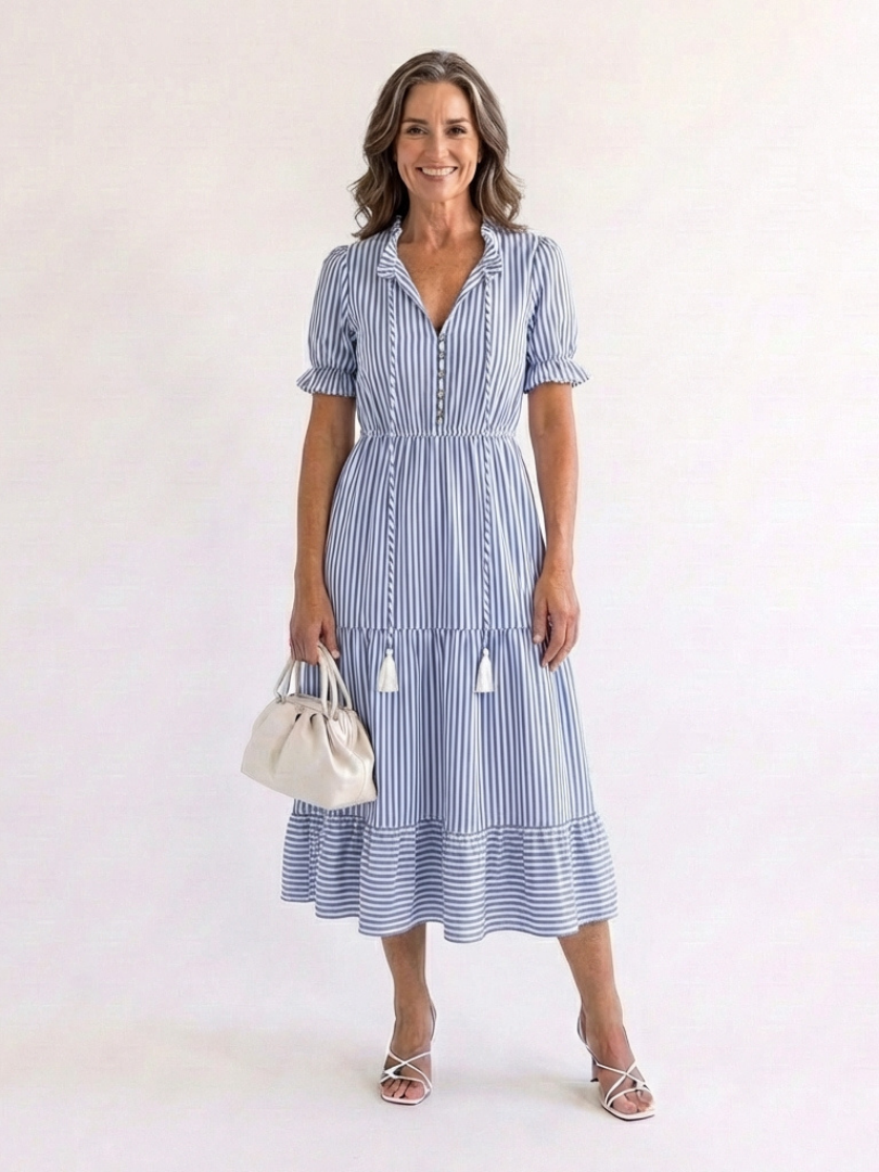 Women's Lightweight Flattering Midi Dress Klara