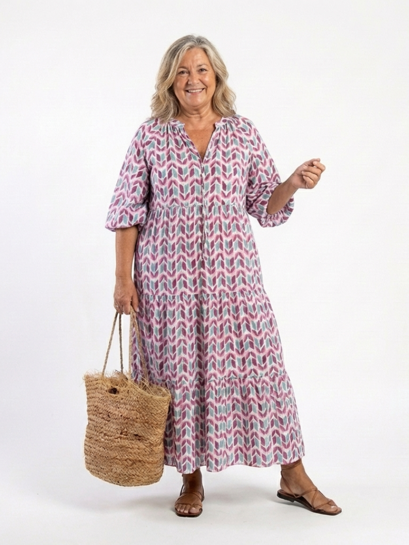 Women's Lightweight Flattering Midi Dress Klara