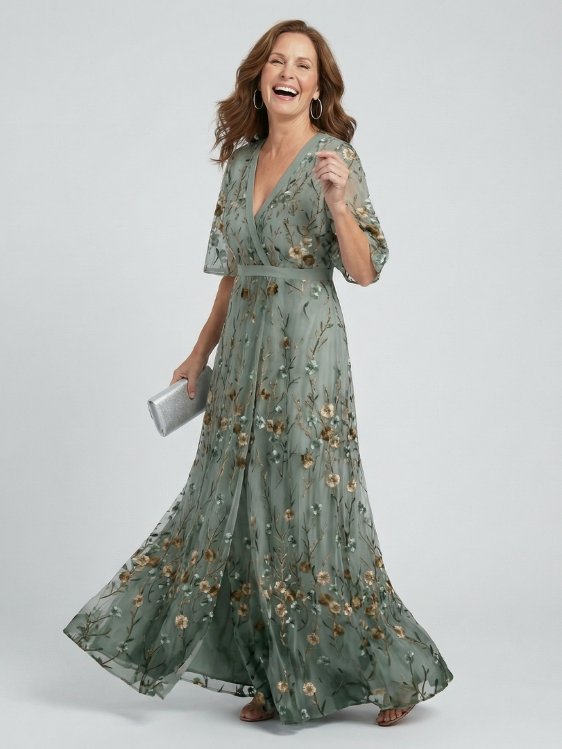 Women's Lightweight Floral Maxi Dress Klara