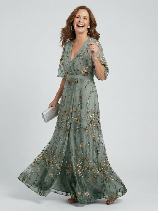 Women's Lightweight Floral Maxi Dress Klara