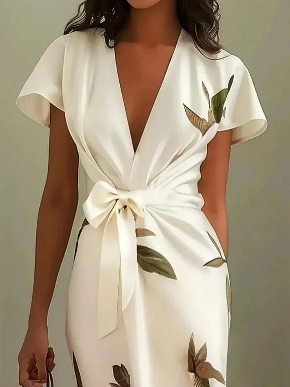 Women's Lightweight Floral Wrap Maxi Dress Klara