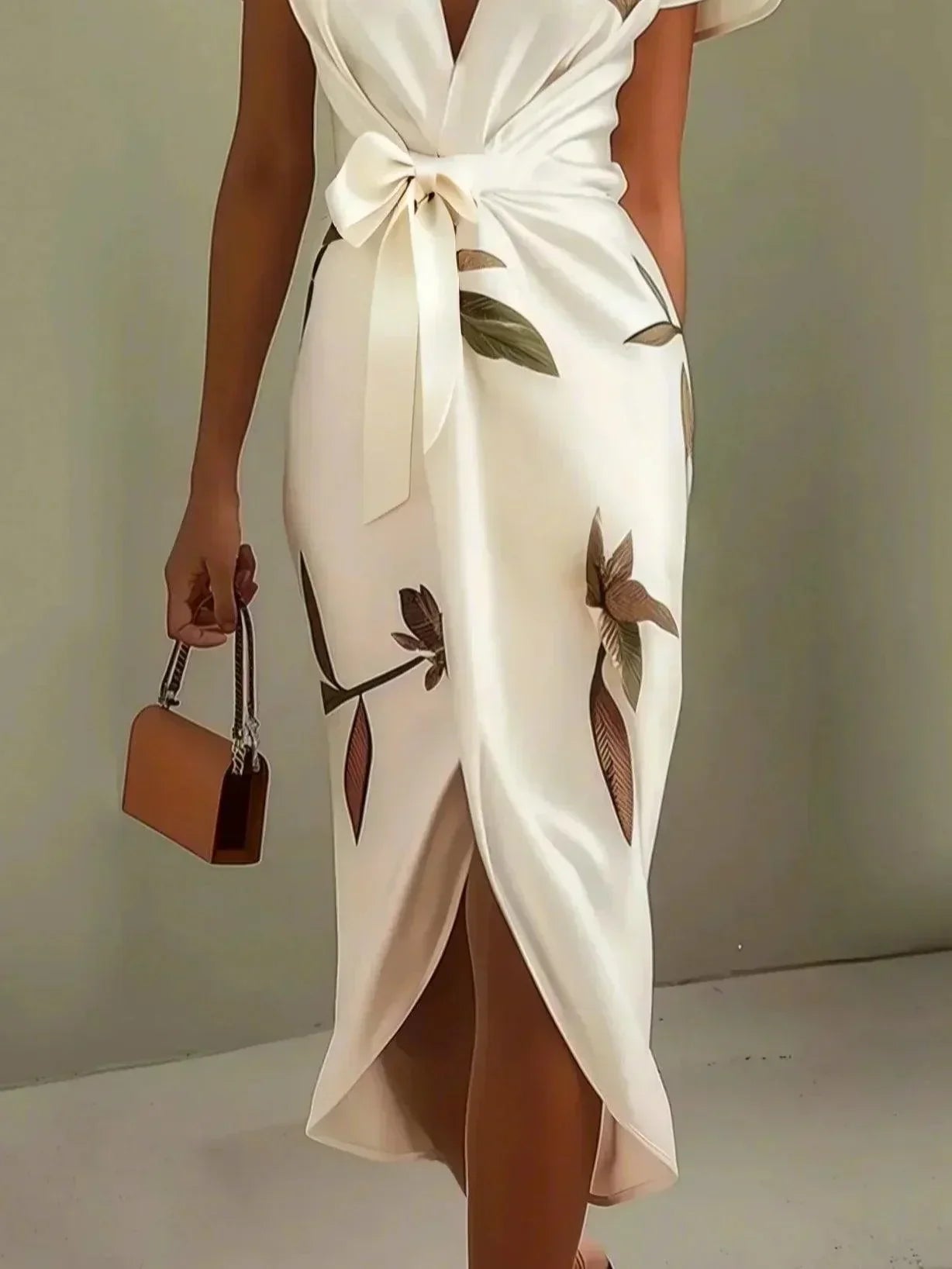 Women's Lightweight Floral Wrap Maxi Dress Klara