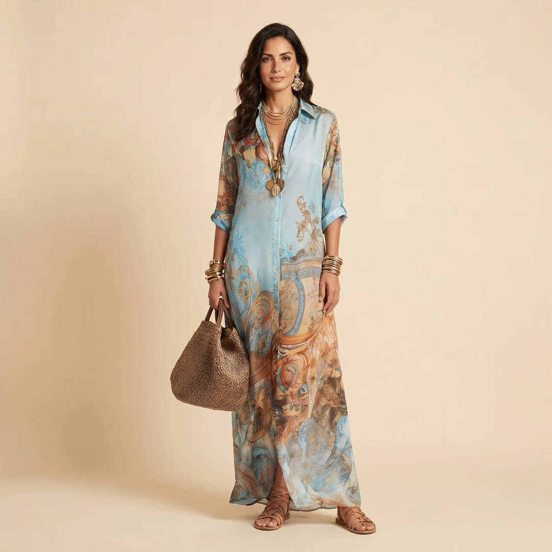 Women's Lightweight Flowing Maxi Dress Klara