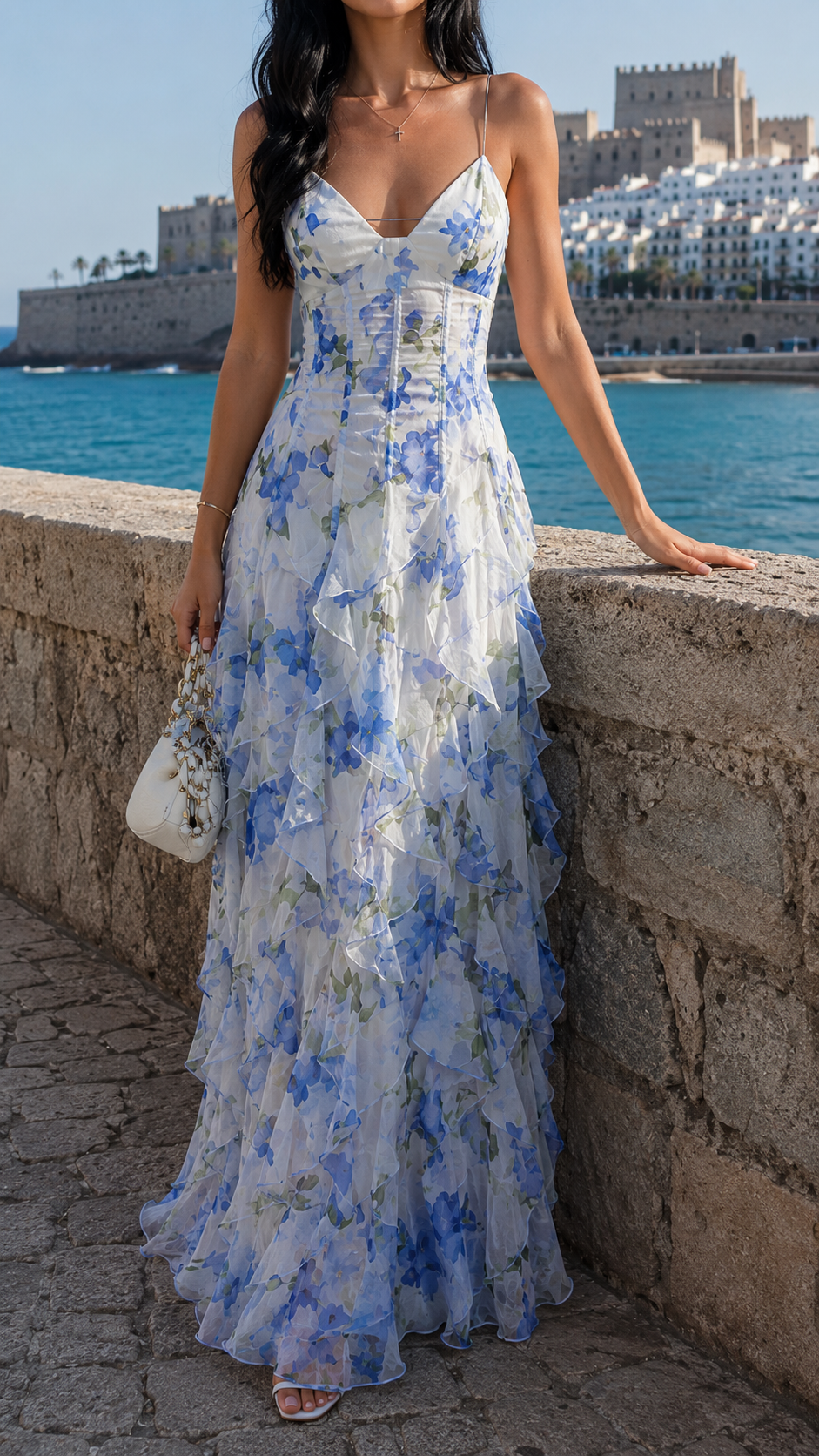 Women's Lightweight Flowing Midi Dress Klara