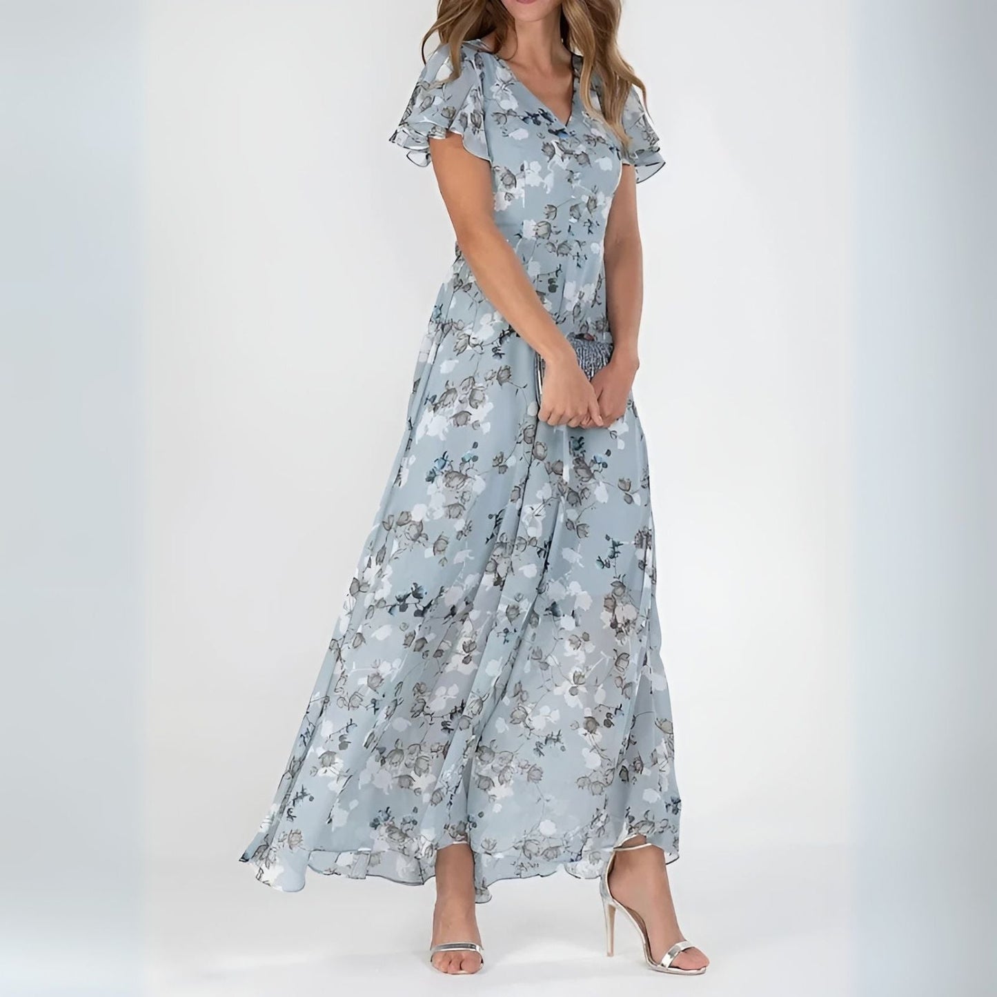 Women's Lightweight Flowing Midi Dress Klara