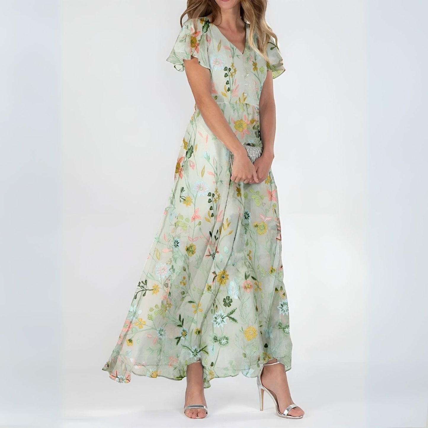 Women's Lightweight Flowing Midi Dress Klara