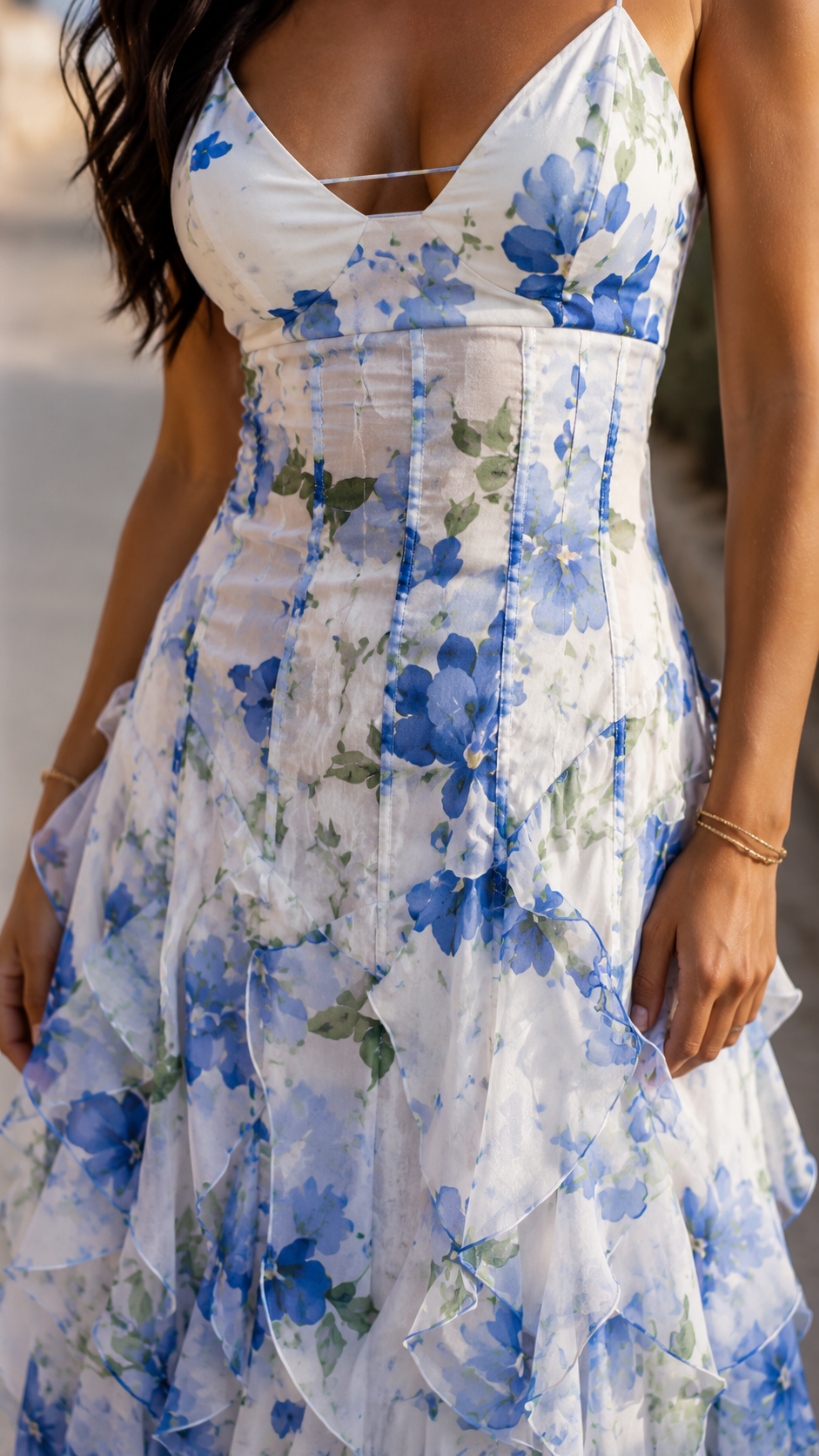 Women's Lightweight Flowing Midi Dress Klara