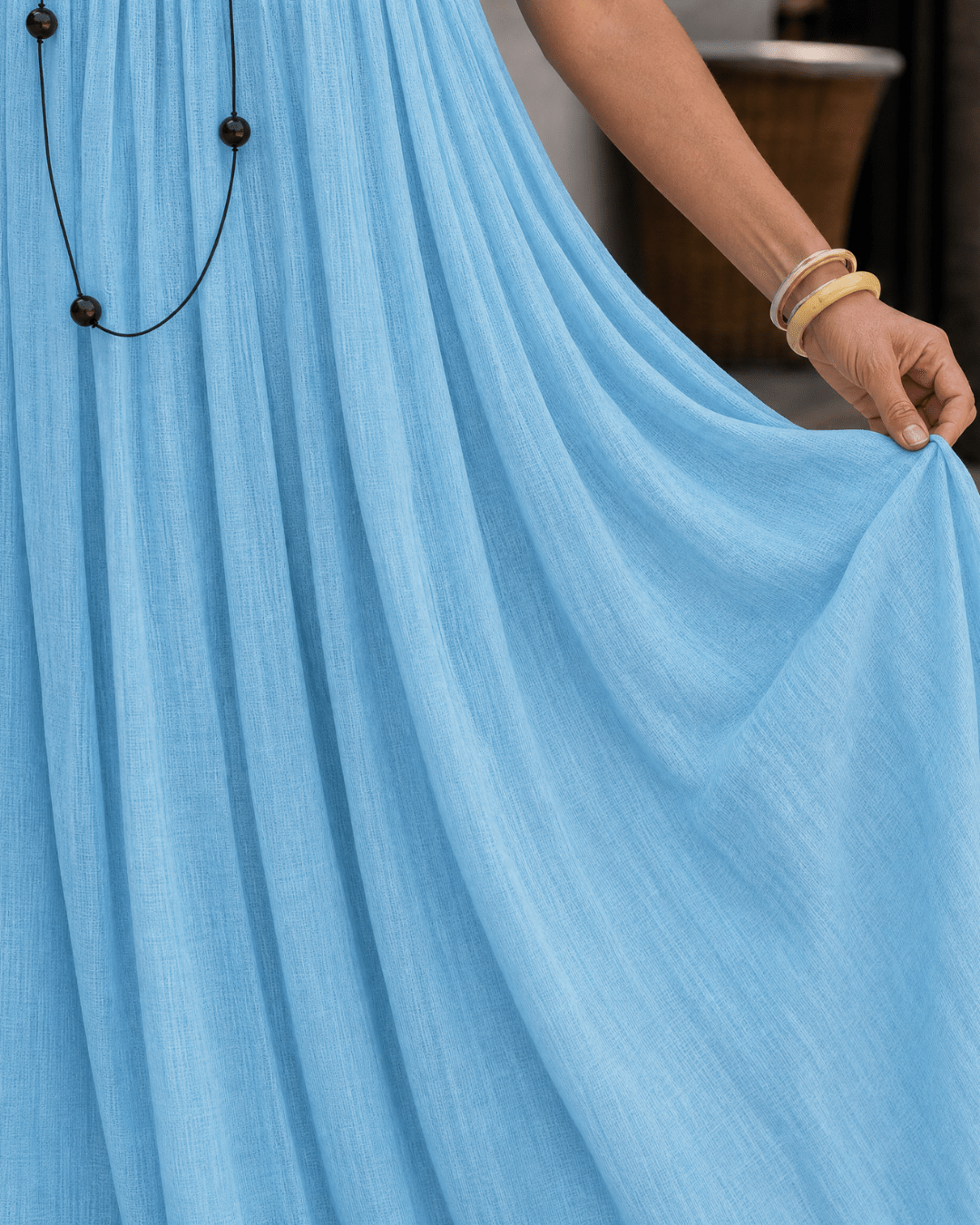 Women's Lightweight Flowing Sleeveless Midi Dress Klara