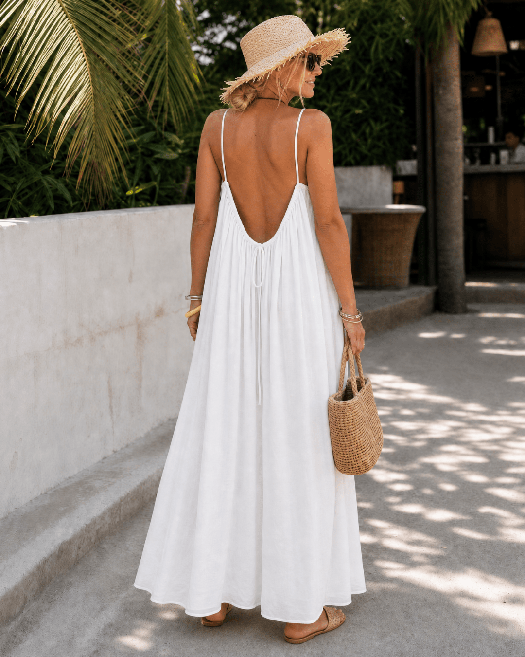Women's Lightweight Flowing Sleeveless Midi Dress Klara