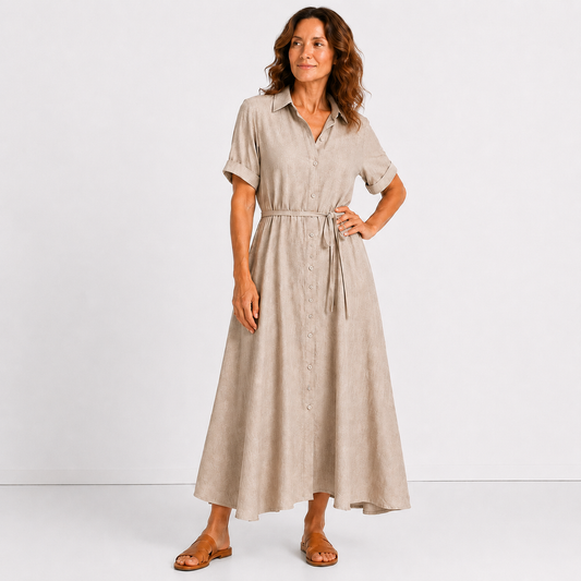Women's Lightweight Linen Maxi Dress Klara