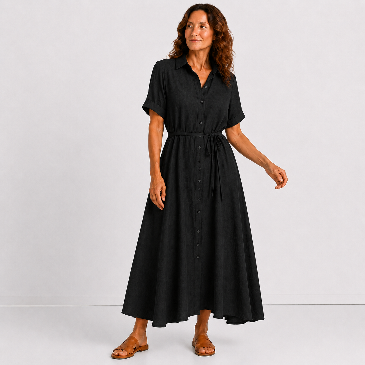 Women's Lightweight Linen Maxi Dress Klara