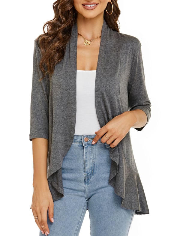 Women's Lightweight Open Front Knit Jacket Klara
