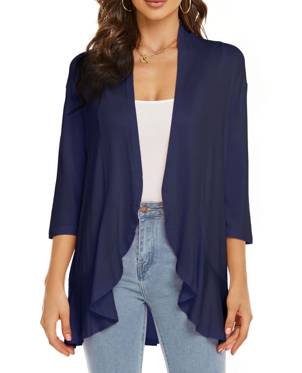 Women's Lightweight Open Front Knit Jacket Klara