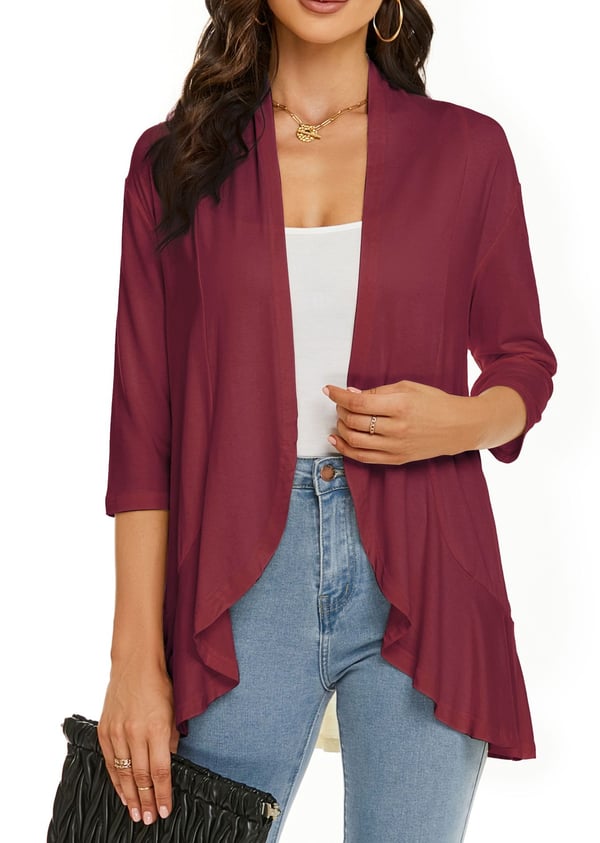 Women's Lightweight Open Front Knit Jacket Klara