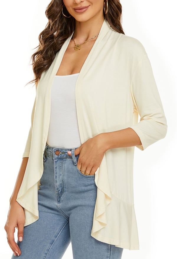 Women's Lightweight Open Front Knit Jacket Klara