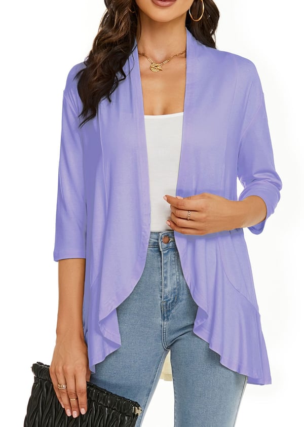 Women's Lightweight Open Front Knit Jacket Klara