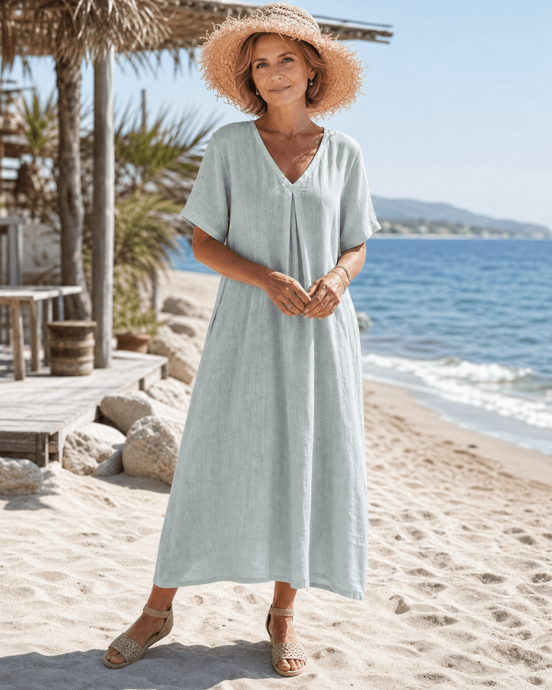 Women's Lightweight Relaxed Fit Midi Dress Klara