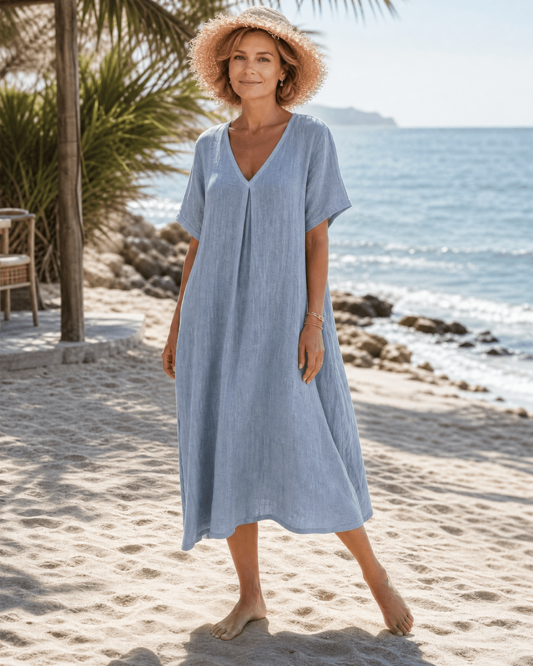 Women's Lightweight Relaxed Fit Midi Dress Klara
