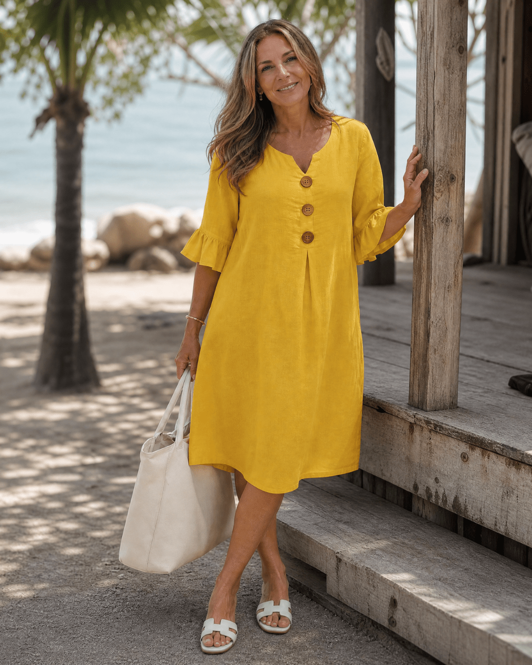 Women's Lightweight Relaxed Midi Dress Klara