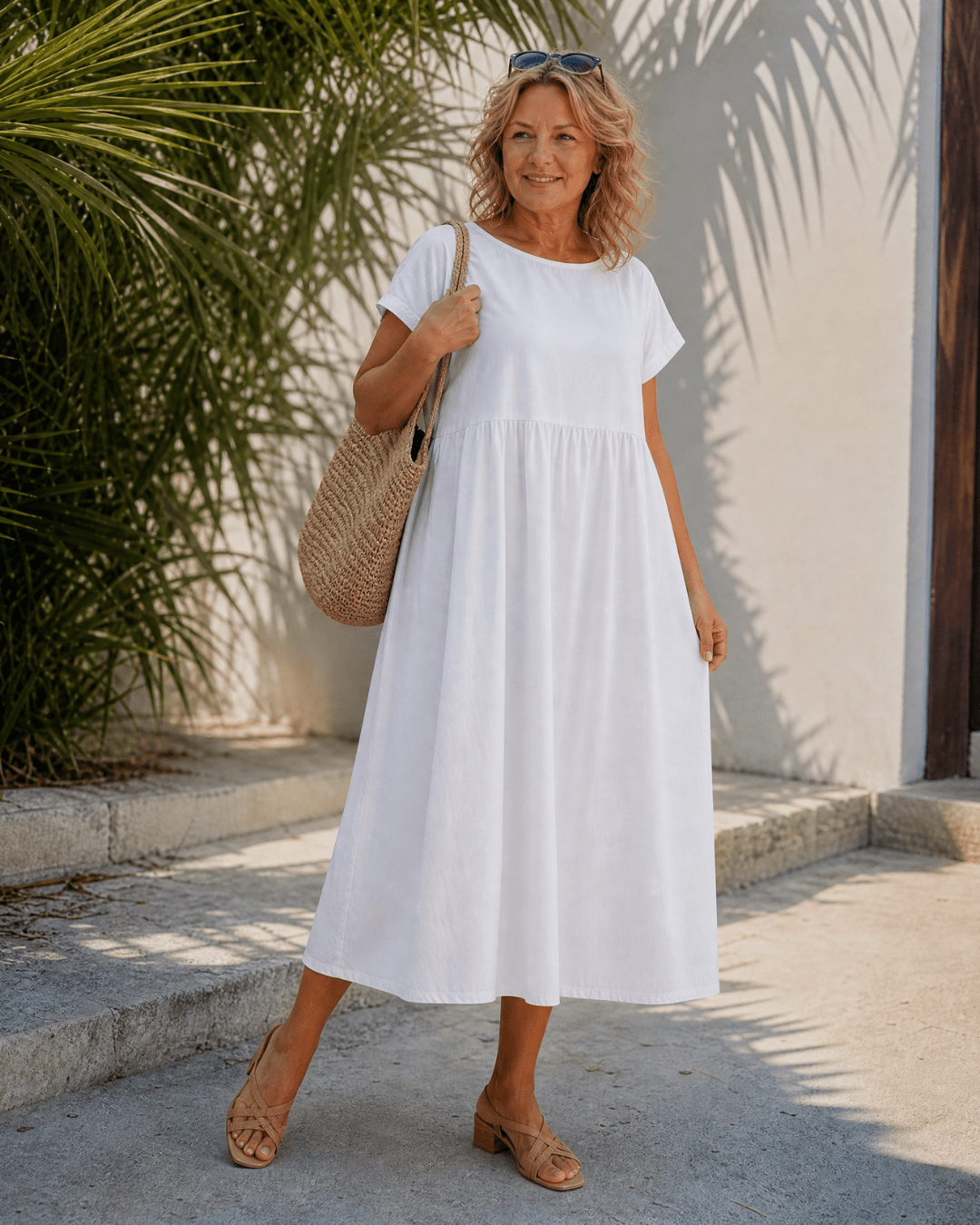 Women's Lightweight Relaxed Midi Dress Klara