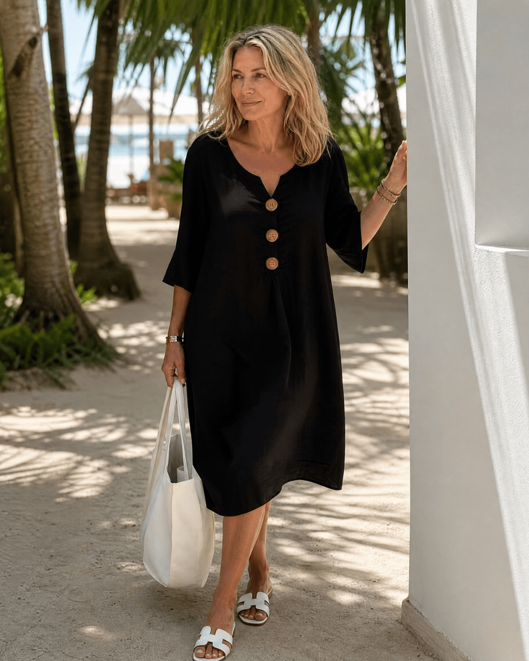 Women's Lightweight Relaxed Midi Dress Klara