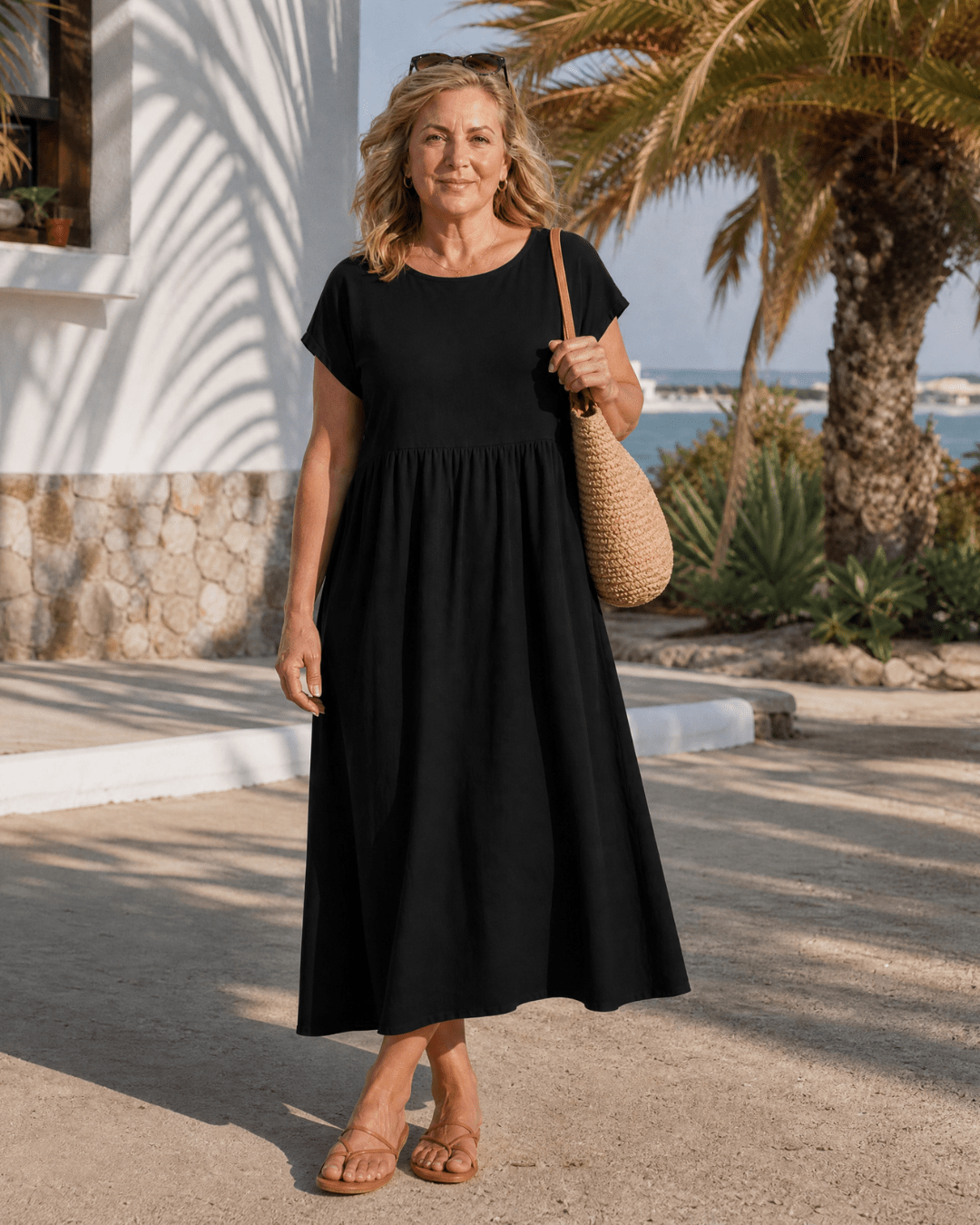 Women's Lightweight Relaxed Midi Dress Klara