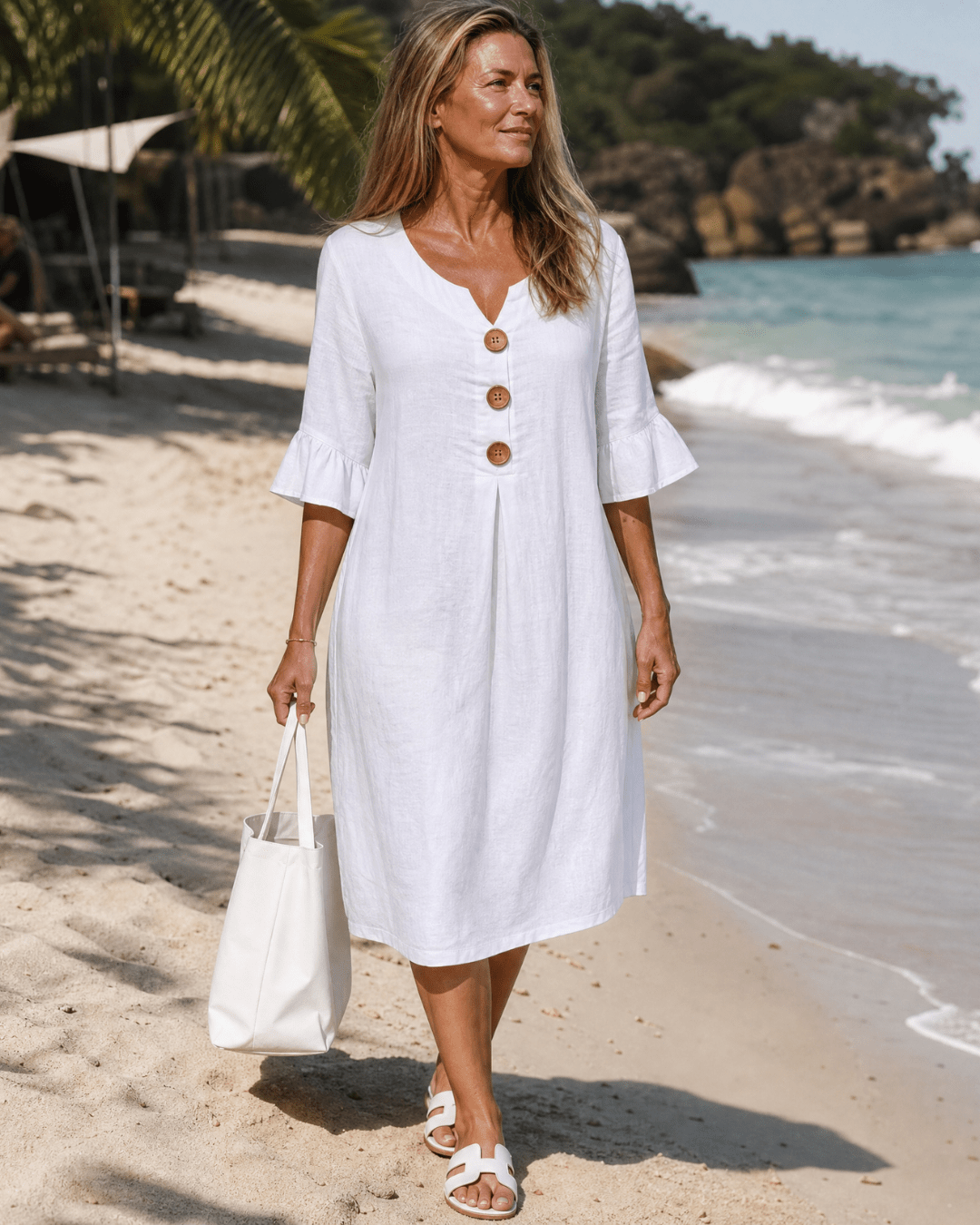 Women's Lightweight Relaxed Midi Dress Klara