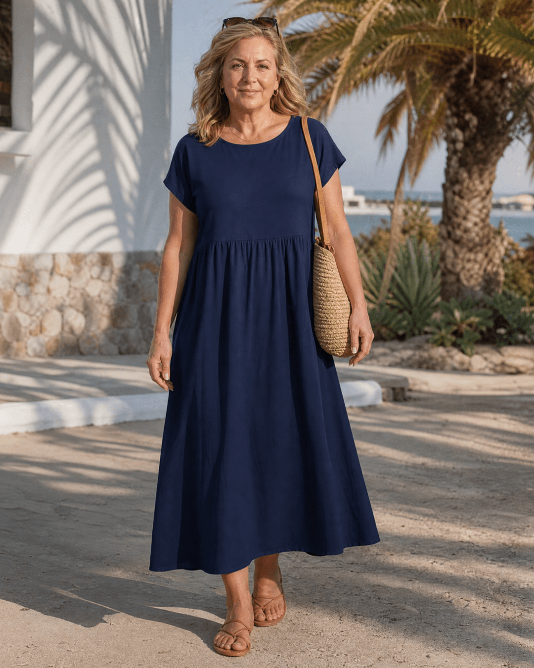 Women's Lightweight Relaxed Midi Dress Klara