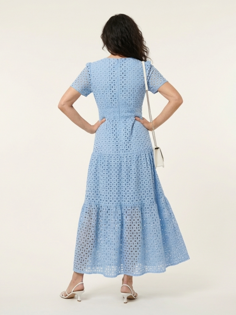 Women's Lightweight Short Sleeve Midi Dress Klara