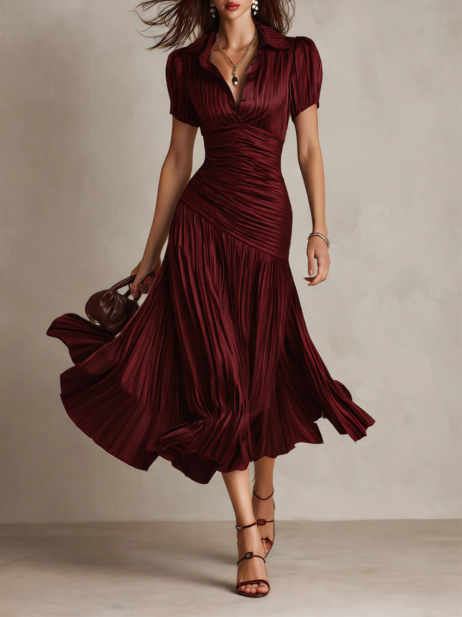 Women's Lightweight Striped Midi Dress Klara