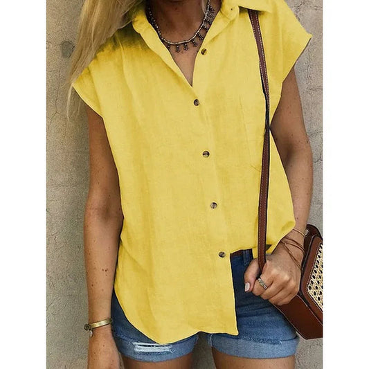 Women's Loose Fit Linen Blouse Klara