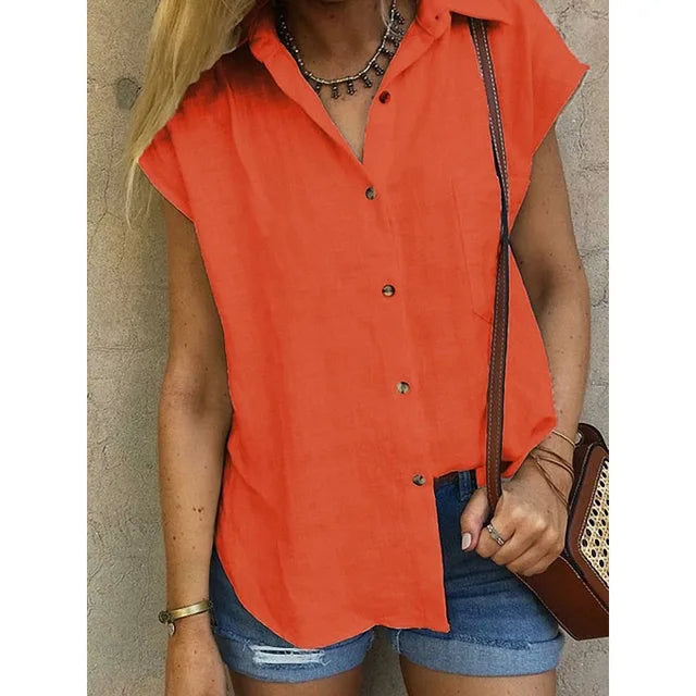 Women's Loose Fit Linen Blouse Klara