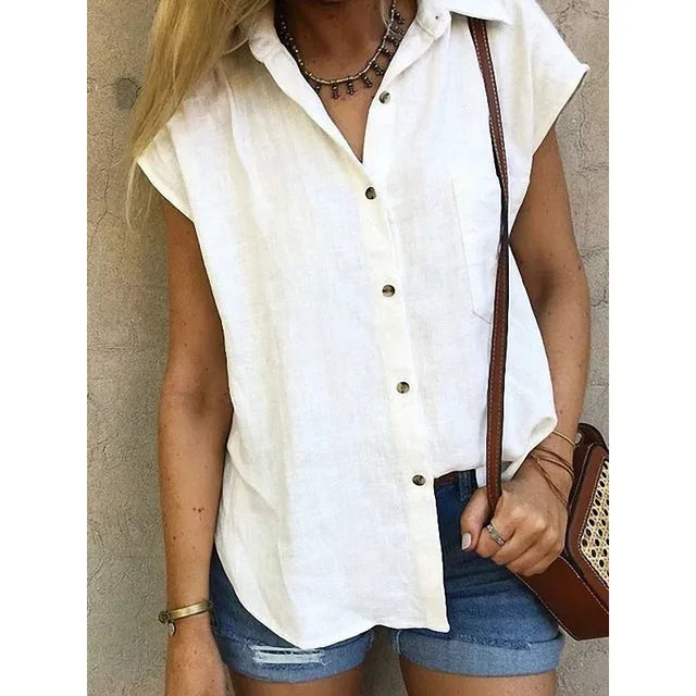 Women's Loose Fit Linen Blouse Klara