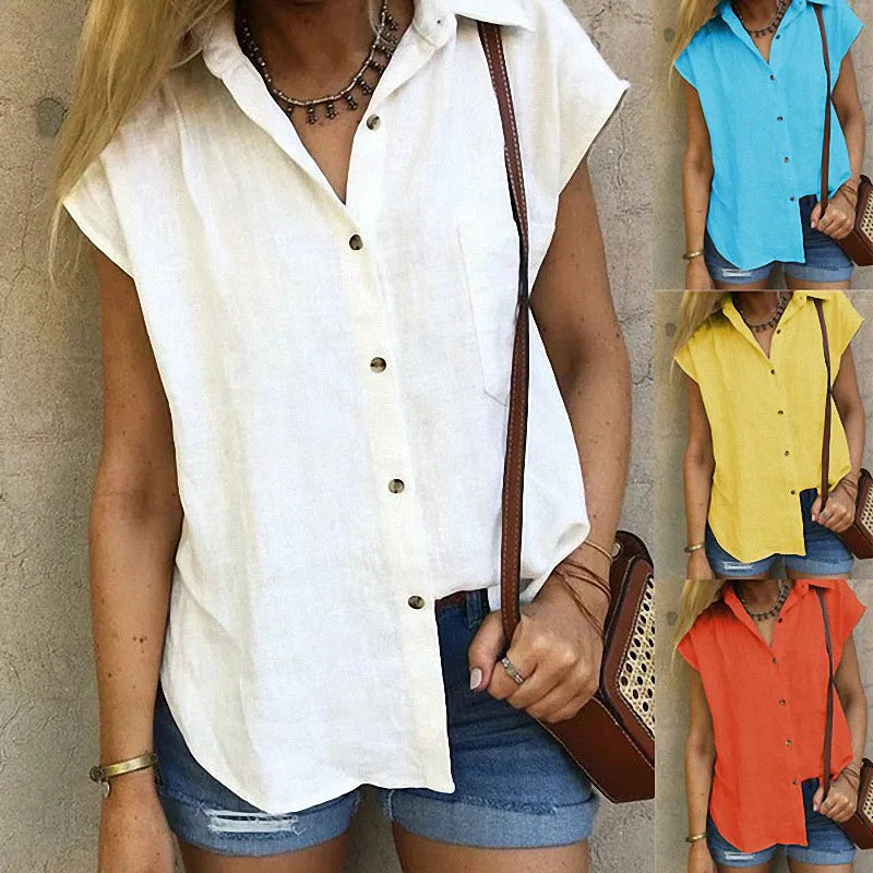 Women's Loose Fit Linen Blouse Klara