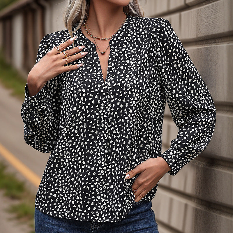 Women's Modern Dot Design Blouse Klara