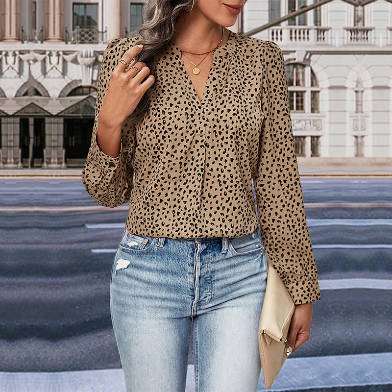 Women's Modern Dot Design Blouse Klara