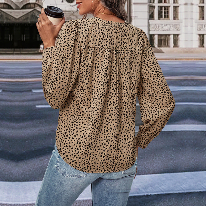 Women's Modern Dot Design Blouse Klara