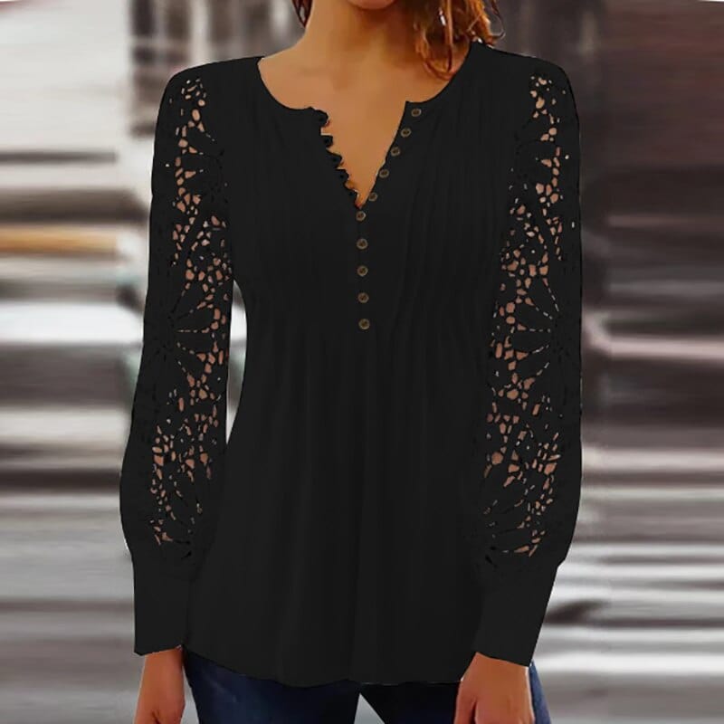 Women's Modern Floral Print Blouse Klara