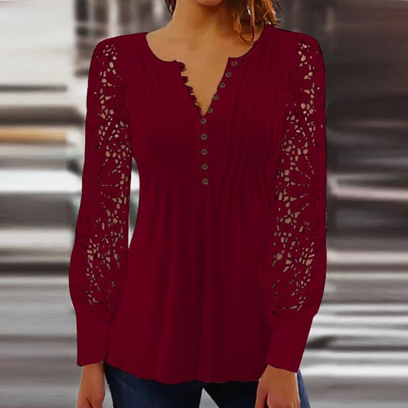 Women's Modern Floral Print Blouse Klara